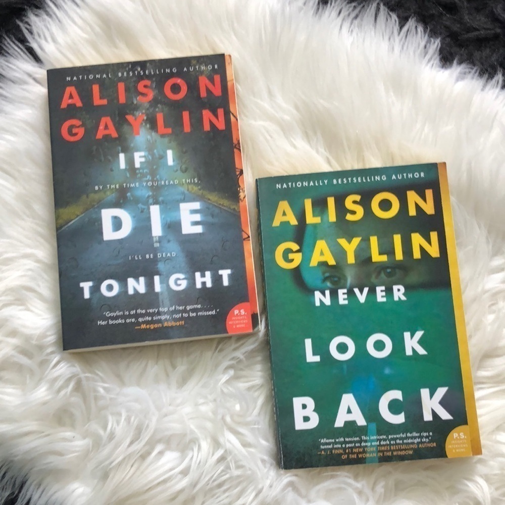 Alison Graylin If I die Tonight & Never look back soft cover books